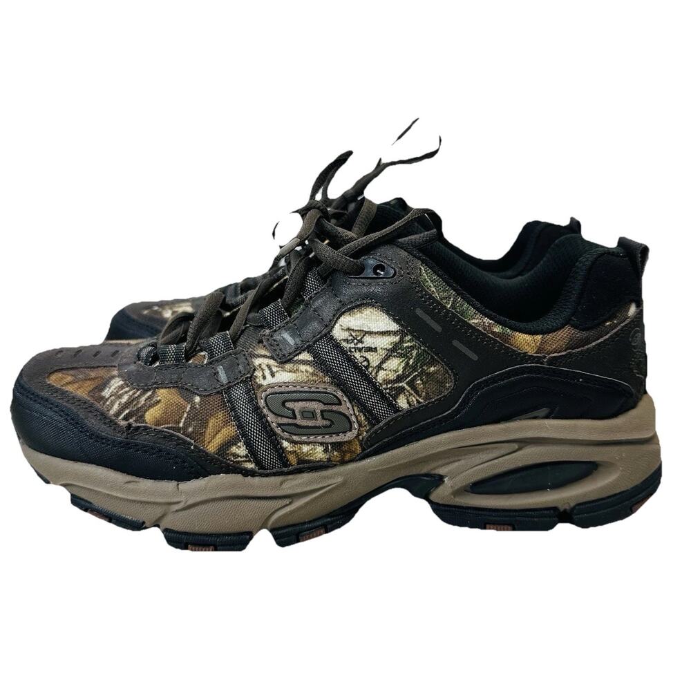 Men's 7 Skechers Vigor 2.0 The Beard Realtree Camo Sport Shoe NWOB Memory Foam